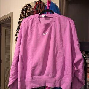 Nike Women's Vibrant Purple Crew Neck Sweater